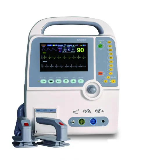 Portable Biphasic Defibrillator with ECG Monitor