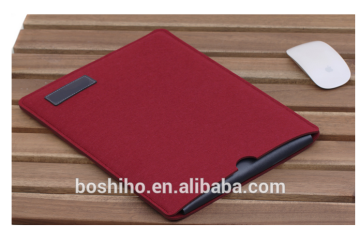 2016 hot sale Felt Sleeve Carrying bag Ultrabook Laptop bag case for Apple Macbook Red