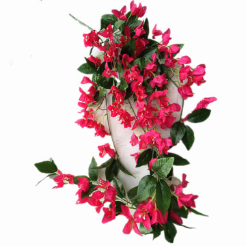 Artificial Bougainvillea Glabra Wall Hanging with 150 Flower Heads for Decor