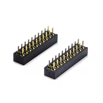 1,27 mm encabezado femenino dual fila recta