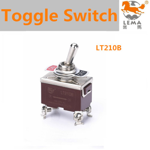 Screw Terminal Double Pole Single Throw Toggle Switch 4 Way Lt210b