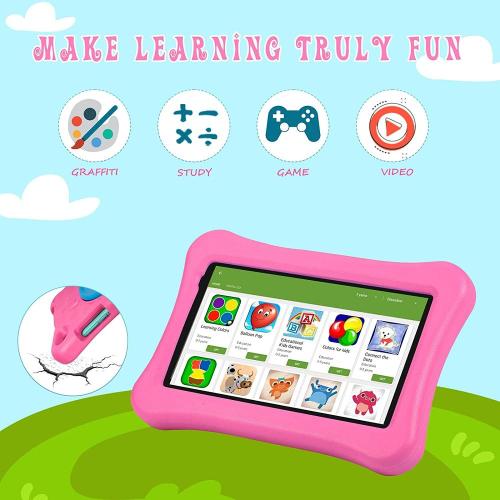 Tablette Kid de 7 pouces 2GB + 32 Go d&#39;application éducative préinstallée préinstallée