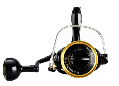 Engraved Gold Big Game Fishing Reel 6000 - Metal Aluminum Alloy