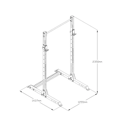 Adjustable Barbell Squat Rack for Gym Strength Training