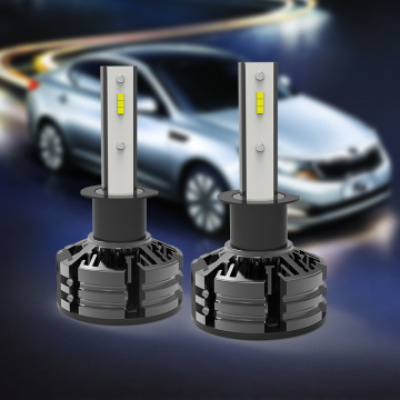 Độ sáng cao H7 H1 H4 H3 Đèn LED Đèn tự động 28W Ba màu Ánh sáng xe