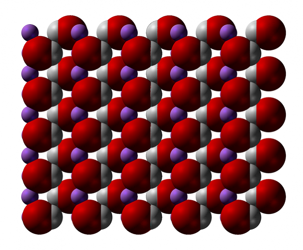 lithium hydroxide used in space vehicles