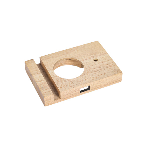 Accesorios de iluminación Base cuadrada de madera maciza