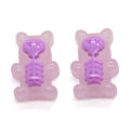 latest Fashion Resin Bear Earring Pendant Charms Flatback Cartoon Animals for Jewelry Accessory