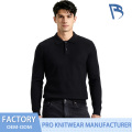 Sweater Bertali Polo Tekstur Diagonal Lelaki