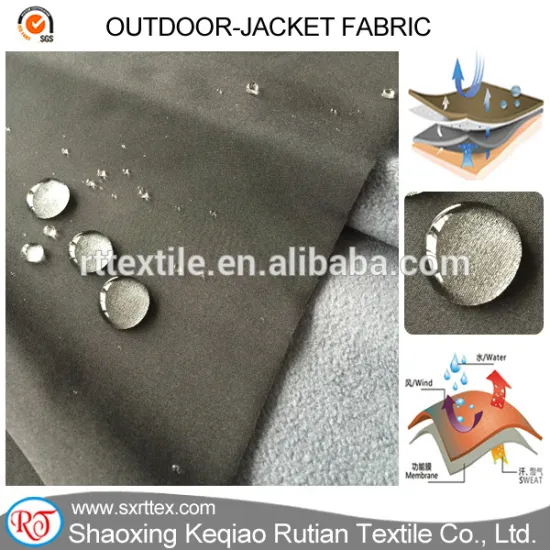 TPU Membrane Bonded Polar Fleece Breathable Softshell Jacket Fabric