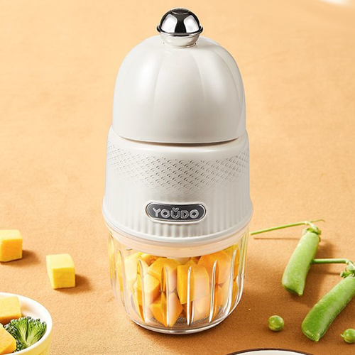 Compact Multifunctional Baby Food Processor: Electric Blender for Purees, Rice Paste & Meat Grinding - Ideal for Home Use