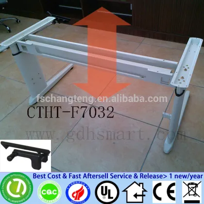 MCKESSON two legs adjustable height office desks frame with manual crank