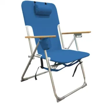 4 Position Portable Backpack Foldable Camping Headrest Folding Beach Chair