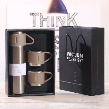 Durable Stainless Steel Business Vacuum Flask Thermos Cup Gift Set