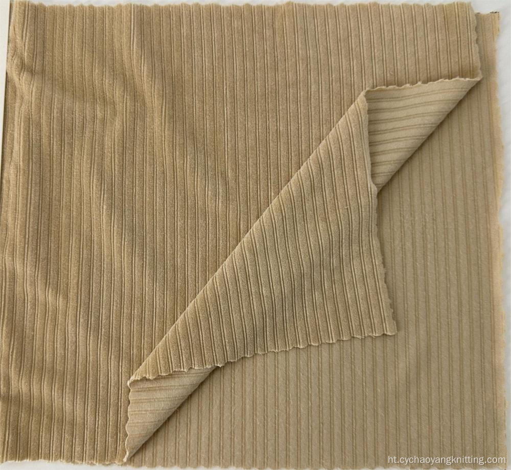 Segondè bon jan kalite Polyester twal velours