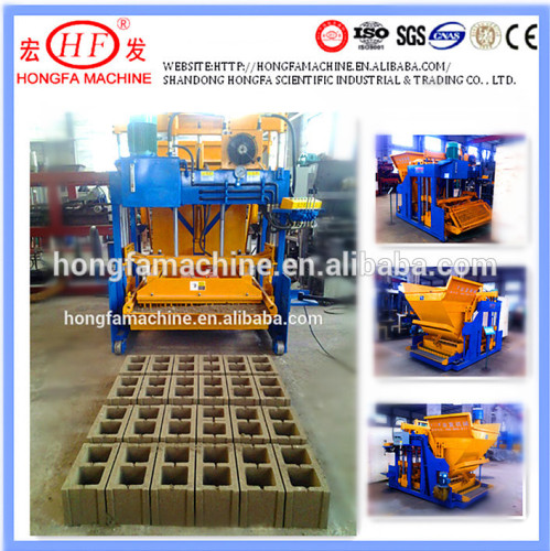 concrete egg block making machine moving block forming machines without pallets blocks machinery in Africa JQM-12A / JQM-10A