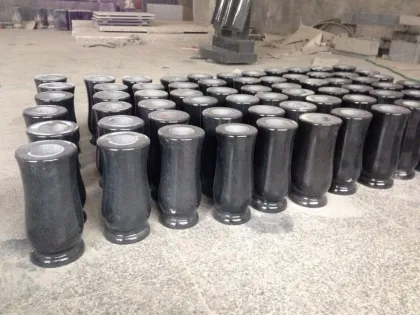 Wholesale White Marble Stone Vases for Cemetery Tombstones