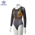 Custom Dandy Long Sleeps Dance Training Gymnasastics Leotards