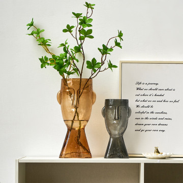 Nordic Modern Glass Vase for Living Room Flower Arrangements