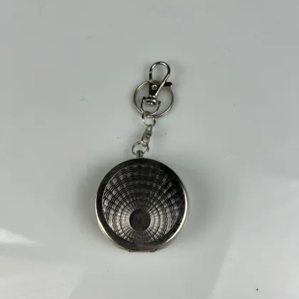 Stainless Steel Mini Portable Ashtray with Cigarette Snuff Device