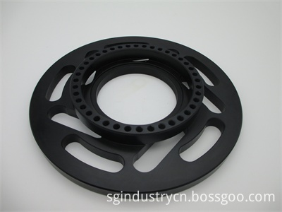 S55C Steel CNC Machining Parts with Partial Quenching and Black Oxide