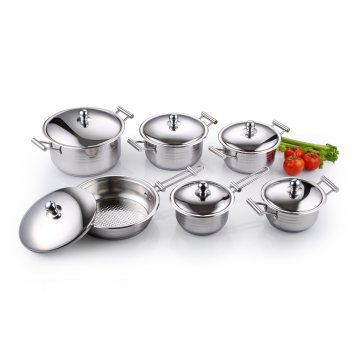 High Quality Stainless Steel Cookware Set 12PCS Kitchenware