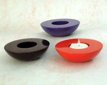 Bowl Shape Tea Light Aluminum Candle Holder