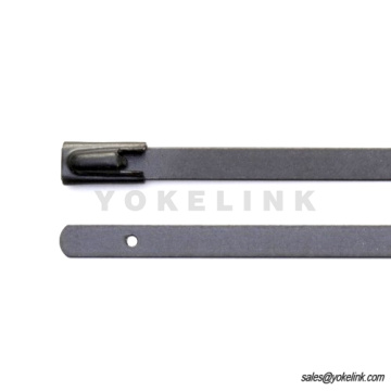 Rozsdamentes acél kábelkötegelő Ball Lock bevonatú kötőelemek feje teljesen poliészter