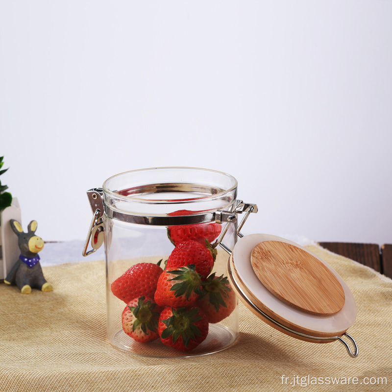 Pot de stockage en verre de bouteilles de fermentation de miel