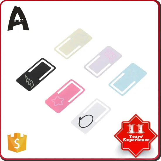Cheap price hot beautiful design custom flat metal paper clip Star cloud bookmark