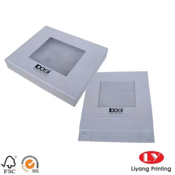Custom White Magnetic Flap Closure Cardboard Gift Box