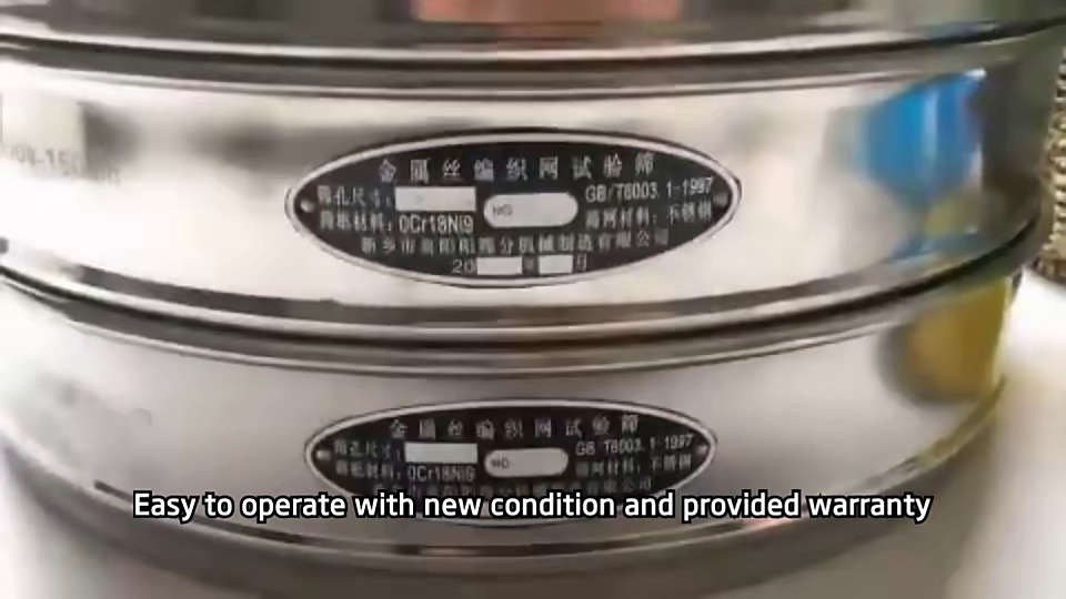 New 106 Micron Stainless Steel Laboratory Cement Fineness Test Sieve with Core Motor Engine Engineered for Precision