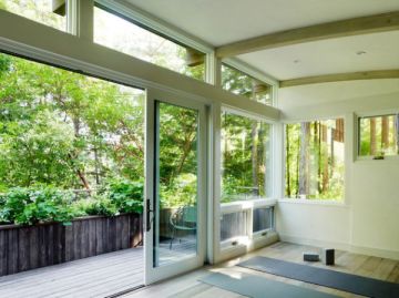 High Standard Double Glass Aluminum Sliding Door
