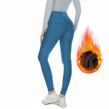 Nuevo pantalón ecuestre femenino engrosado en invierno