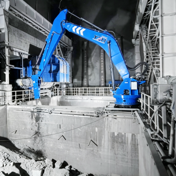 Remote Controlled Stationary Hydraulic Rockbreaker Boom