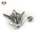 Sølv brugerdefineret metal pilot pin badge