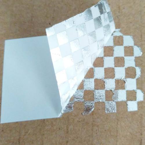 Silver Tamper Proof Paper square hidden message tamper evident VOID printing material Supplier