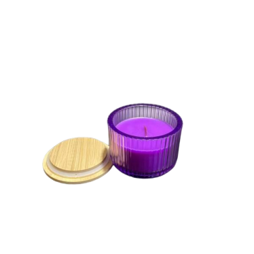 2026 Home Decor Purple Color Scented Glass Candles