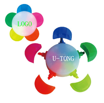 5 Colors Highlighter in Flower Design