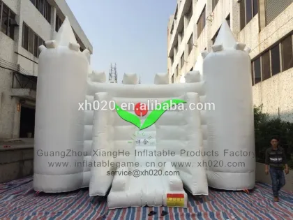 Commercial kids & Adult playground PVC Tarpaulin giant white castle