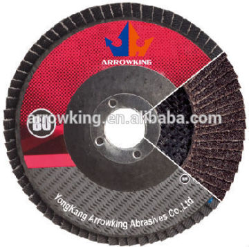 4\" Flap disc burned 6+1 firber cover