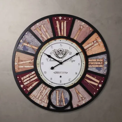 Old Town Round MDF Wall Clock