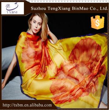 100% silk chiffion , long scarf , 8mm