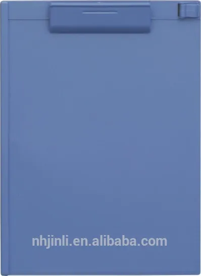 blue A4 plastic clipboard