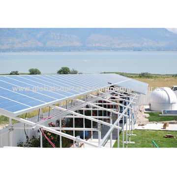 Solar Canopy System, Mount for 1 Row of Cars, 15-day Lead-time, SUS304, Al6005-T, SGS/UL/TUV
