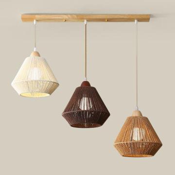 Modern Minimalist Rattan Chandelier for Retro Style Home Decor