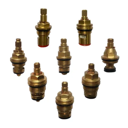 Brass core faucet cartridges