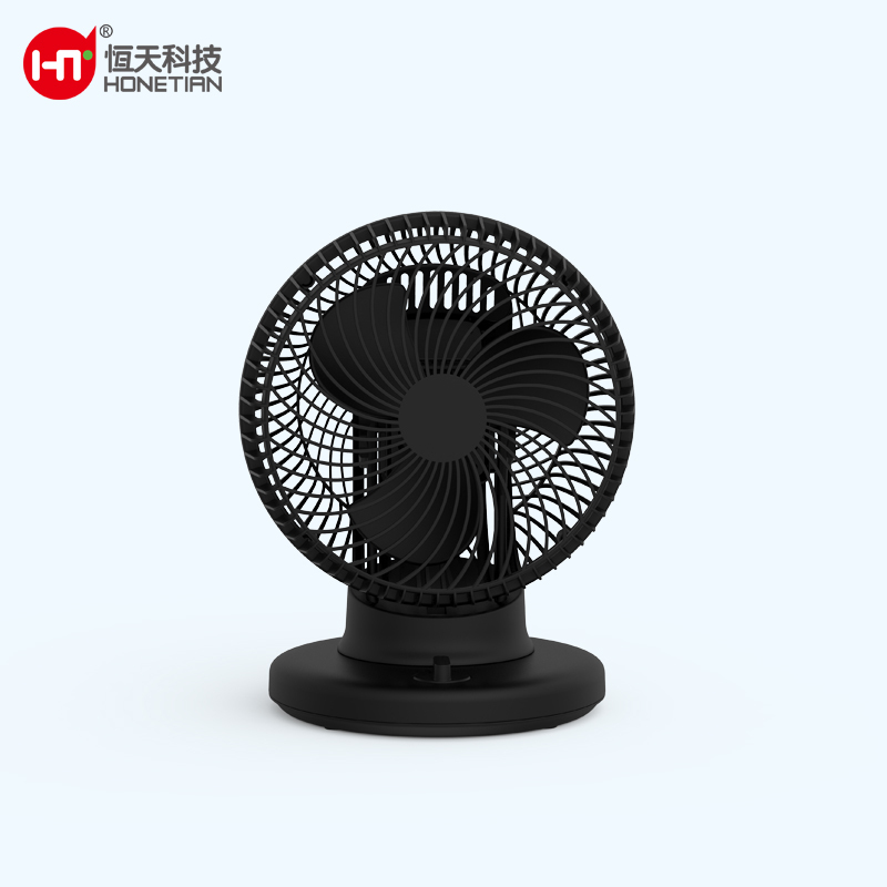 HONETIAN 3D oscillation 3 speeds knob control 8 inches AC circulator table hot sellers custom colors indoor plastics fan