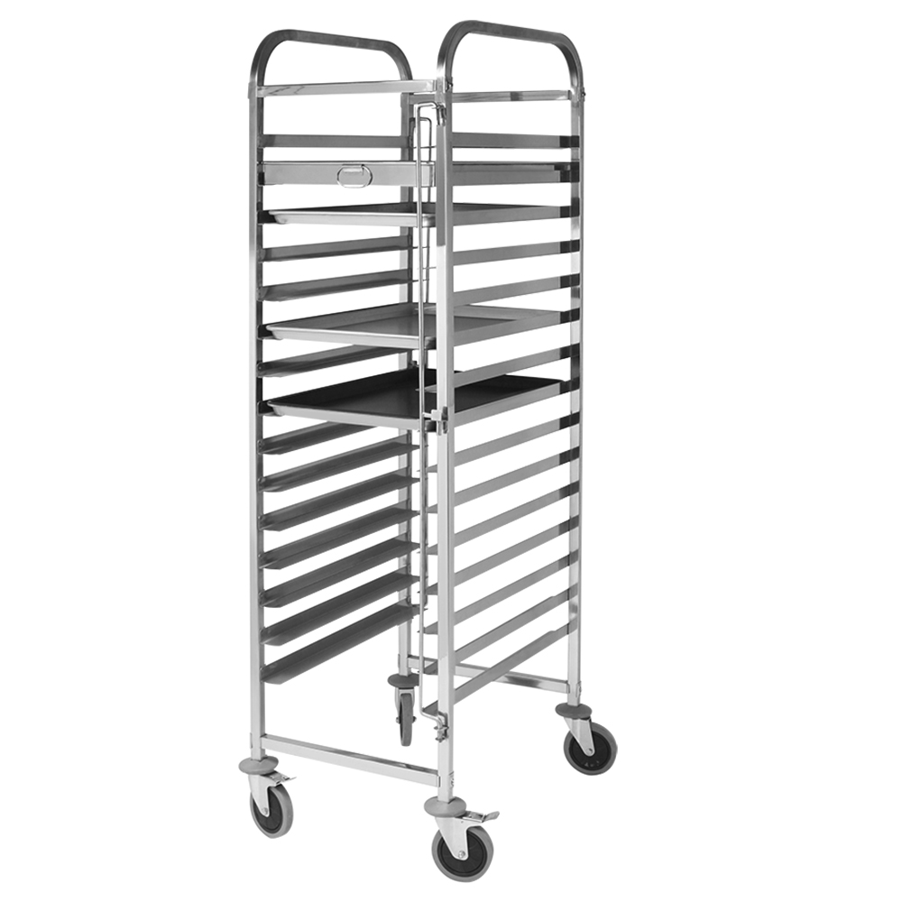 Stainless Steel 304 Single-Line Cake Pan Trolley