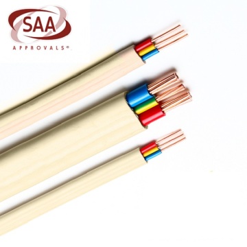 Cable blanco de PVC plano 2C E 1.5mm